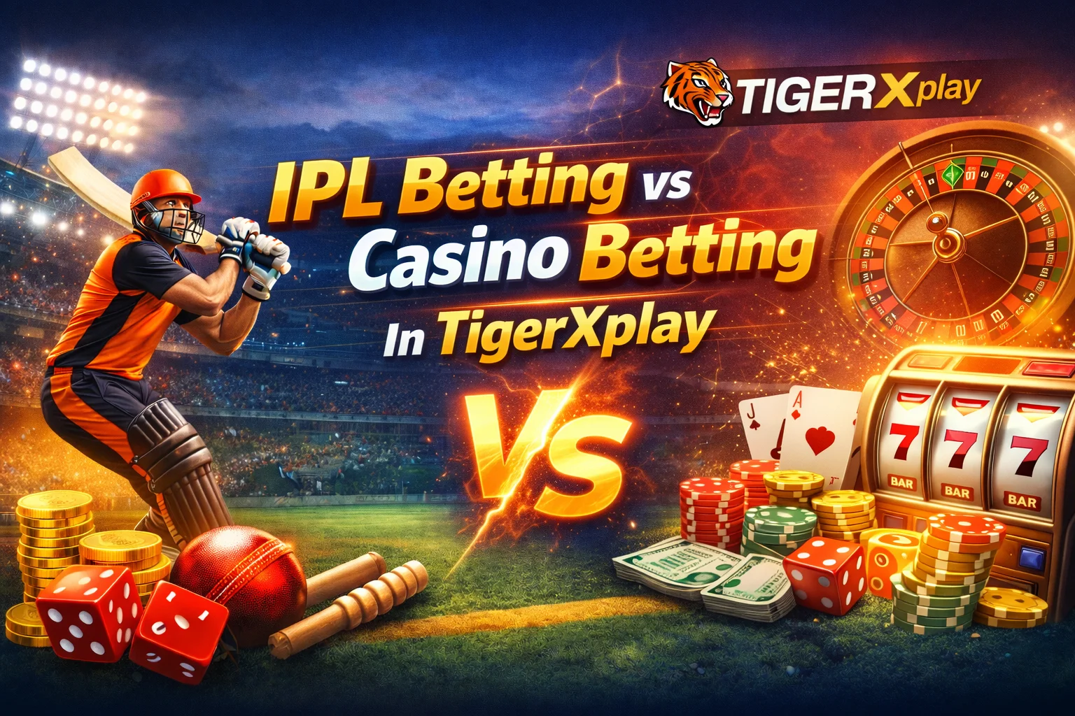 IPL Betting vs Casino Betting In TigerXplay