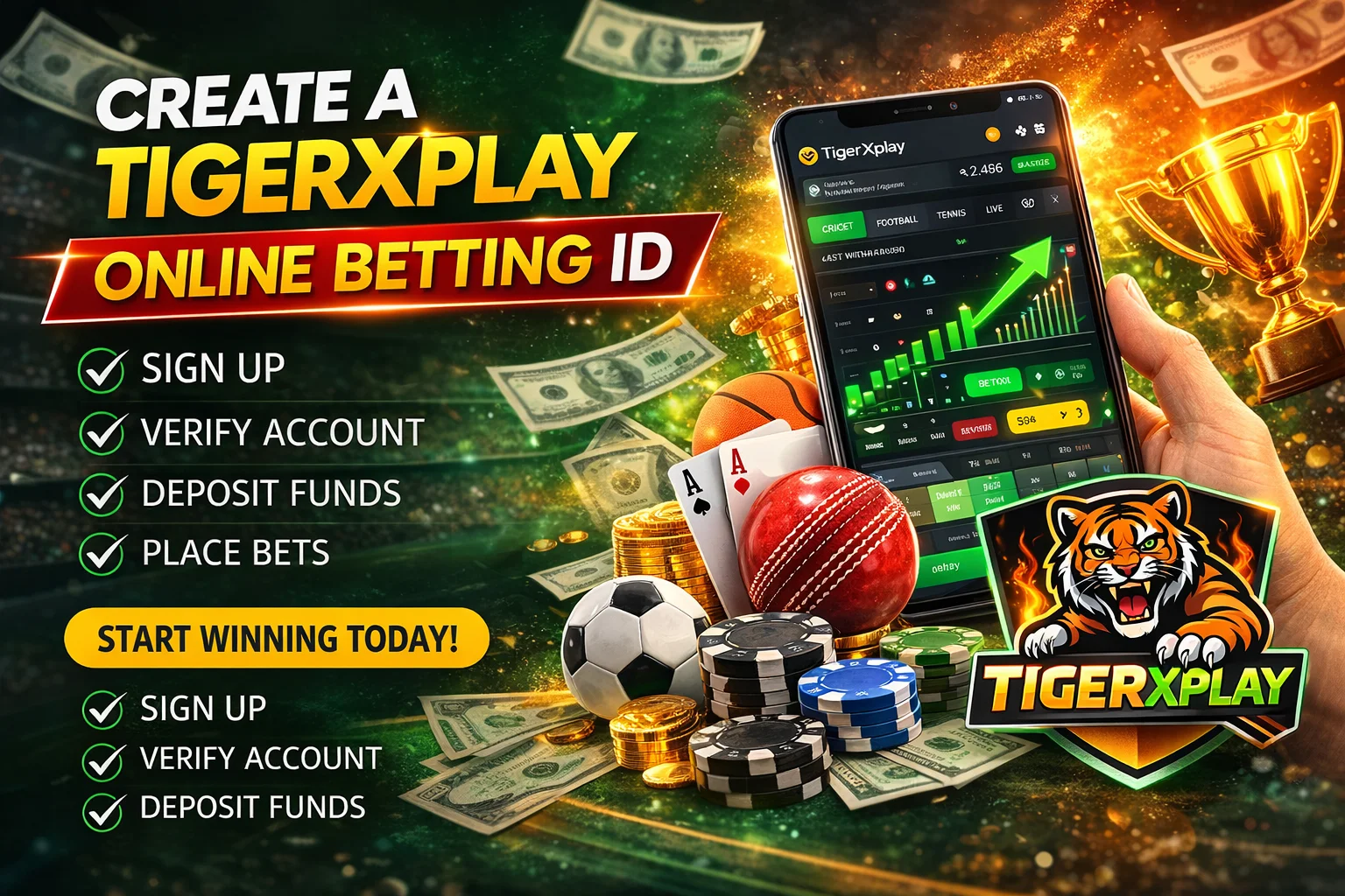How to Create a TigerXplay Online Betting ID