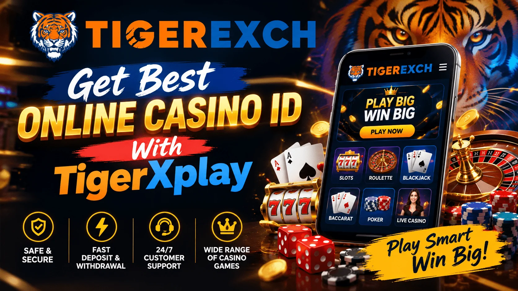 Get Best Online Casino ID With TigerXplay