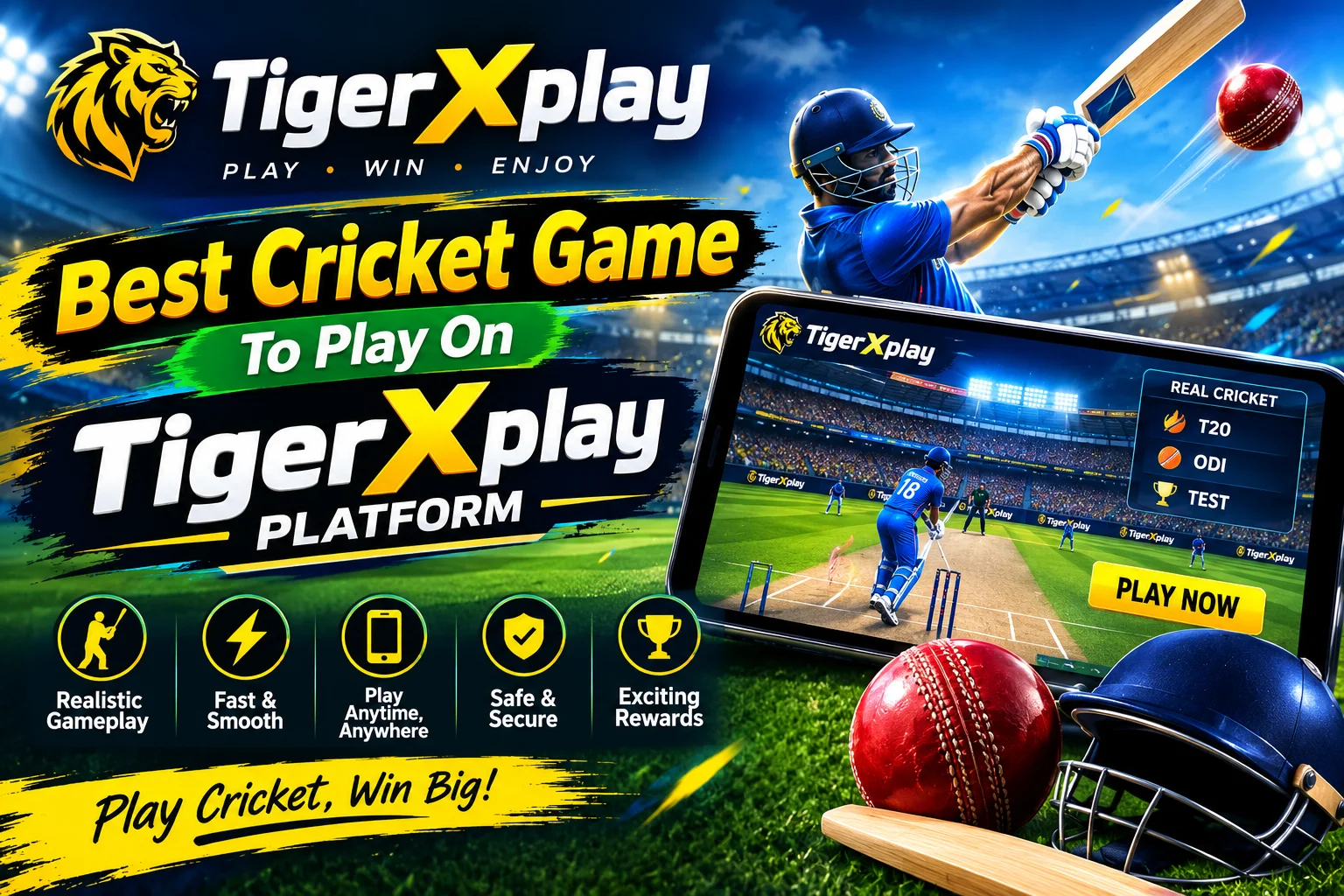 Best Cricket Game To Play On TigerXplay Platform